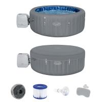 Bestway 60075 BW СПА-бассейн 166/216х80см "Santorini HydroJet Pro" 1190л, круглый, с гидро-аэромассажем Bestway 60075 BW СПА-бассейн 166/216х80см "Santorini HydroJet Pro" 1190л, круглый, с гидро-аэромассажем