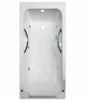 Ванна Jacob Delafon Parallel 170x70 (с ручками) с гидромассажем