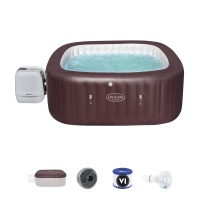 Bestway 60033 BW СПА-бассейн 151х151/201х201х80см "Maldives HydroJet Pro" 1050л, квадратный, с гидро-аэромассажем Bestway 60033 BW СПА-бассейн 151х151/201х201х80см "Maldives HydroJet Pro" 1050л, квадратный, с гидро-аэромассажем