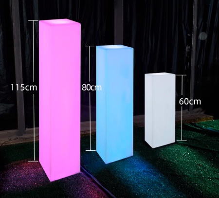 Светильник Колонна 30х80 питание от сети 220, RGB