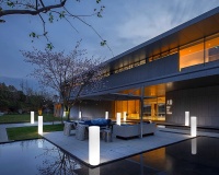 Светильник Цилиндр 40х80 питание от 220, RGB